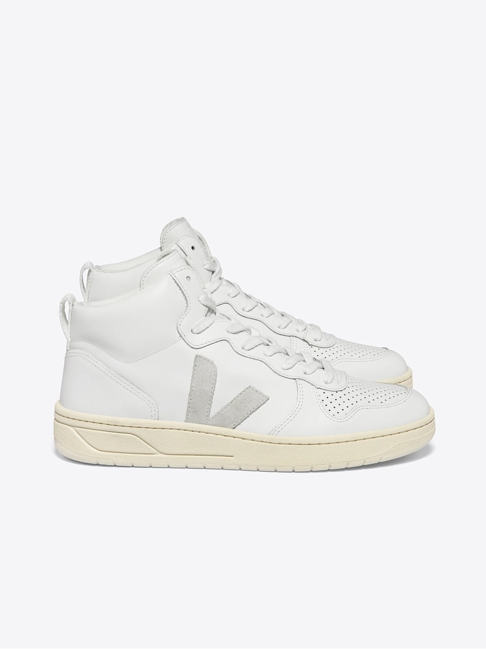 Veja High-Top Leather Sneakers